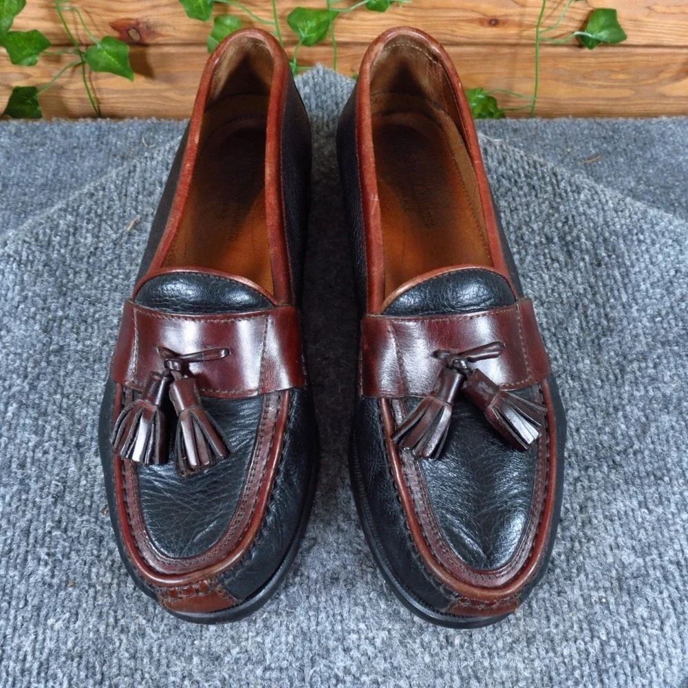 Johnston & Murphy Passport Mens Tassel Loafer Size 9 M Business‎ Black Burgundy